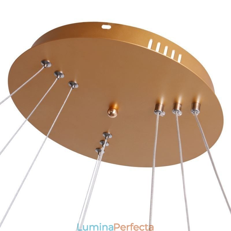 Lampă suspendată modernă din acrilic cu 3 inele 80+60+40cm
