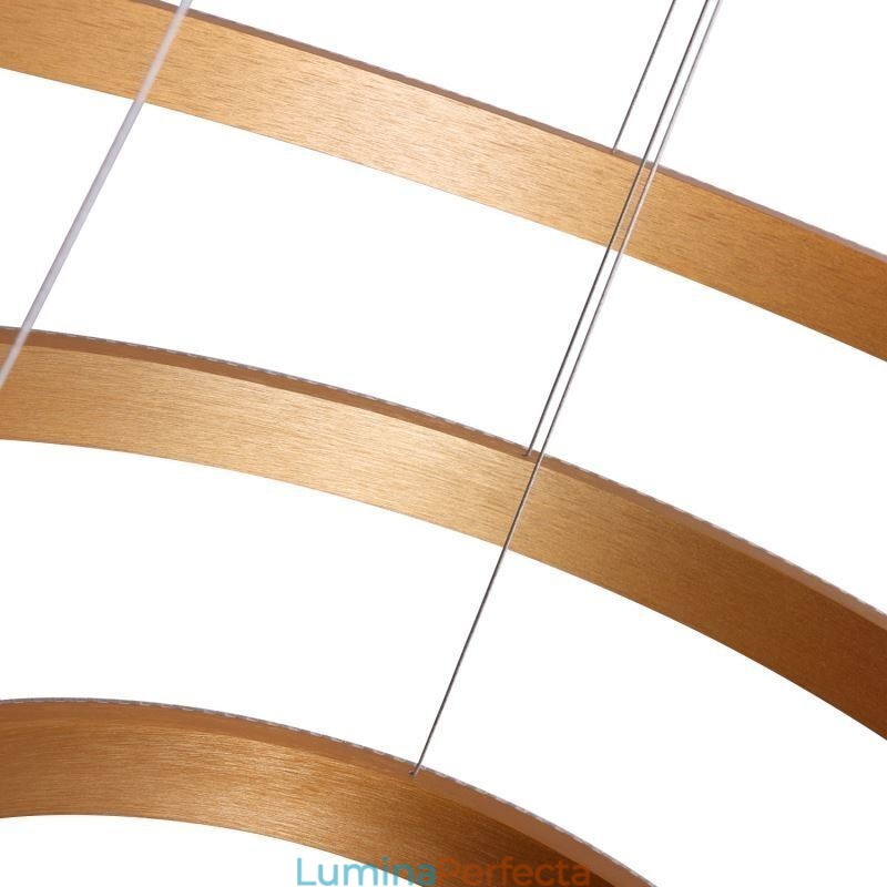 Lampă suspendată modernă din acrilic cu 3 inele 80+60+40cm