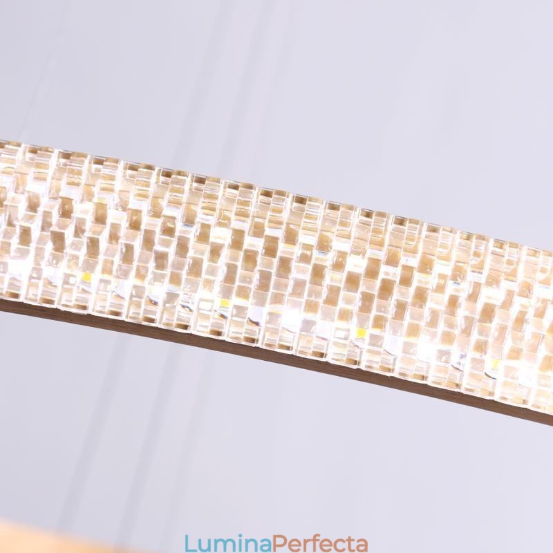 Lampă suspendată modernă din acrilic cu 3 inele 80+60+40cm