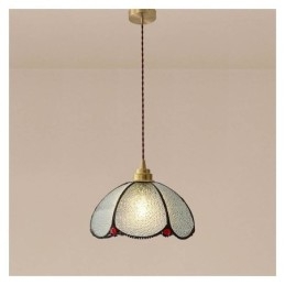 Lampă suspendată din sticlă minimalistă, cu un singur cap