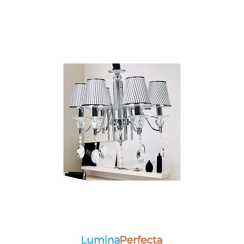 Candelabru din cristal galvanizat modern contemporan