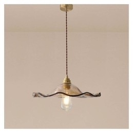 Lampă suspendată din sticlă din frunze de lotus Corp decorativ decorativ