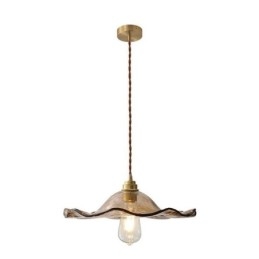 Lampă suspendată din sticlă din frunze de lotus Corp decorativ decorativ