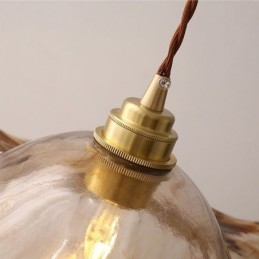 Lampă suspendată din sticlă din frunze de lotus Corp decorativ decorativ