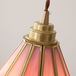 Lampă suspendată din sticlă în stil japonez Corp de iluminat retro petale