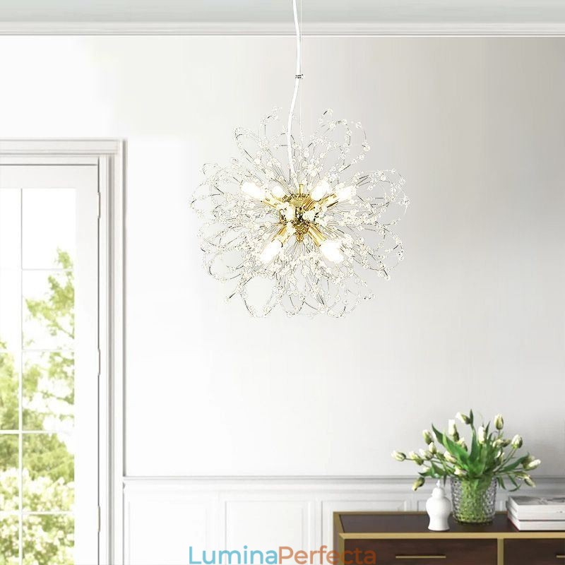 Candelabru elegant din cristal de păpădie