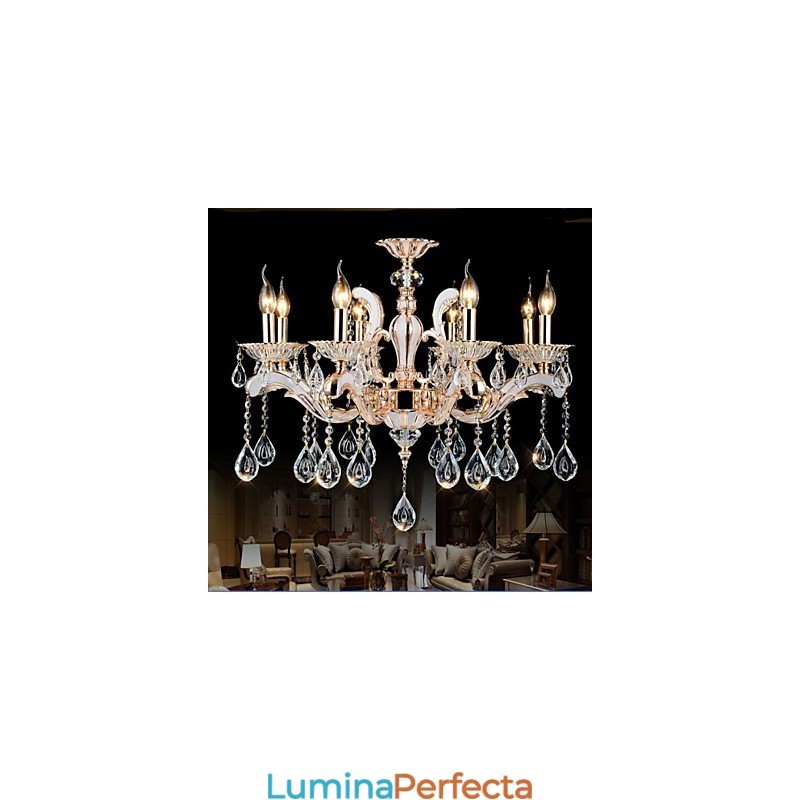 Lămpi de lux din aliaj de zinc, lumânări de lux în stil european