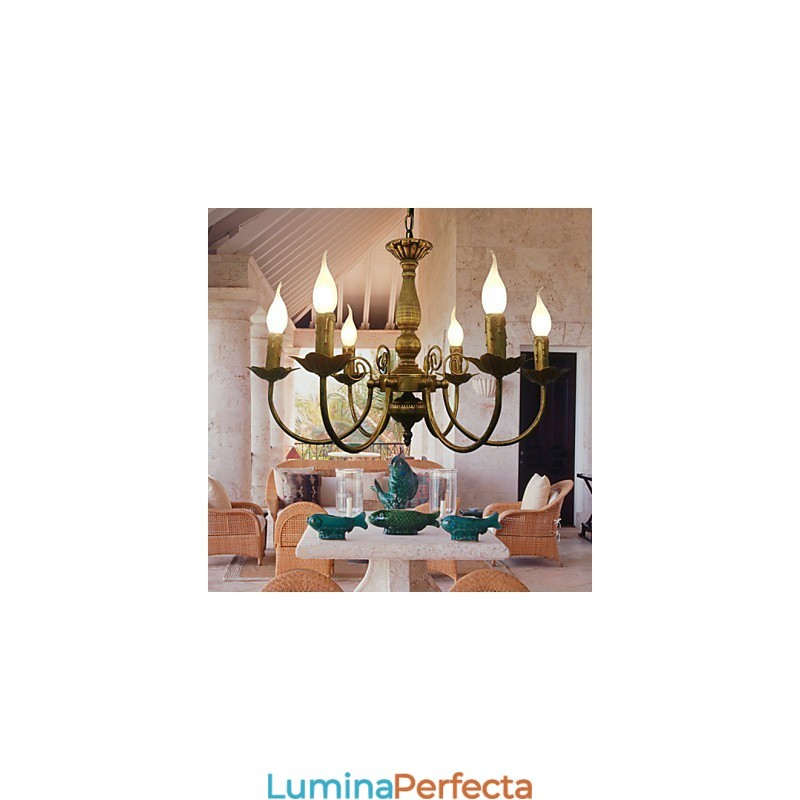 Candelabru din metal galvanizat