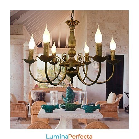 Candelabru din metal galvanizat