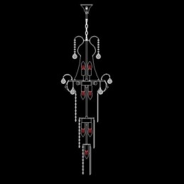 Candelabru de cristal cu pandantiv lung european