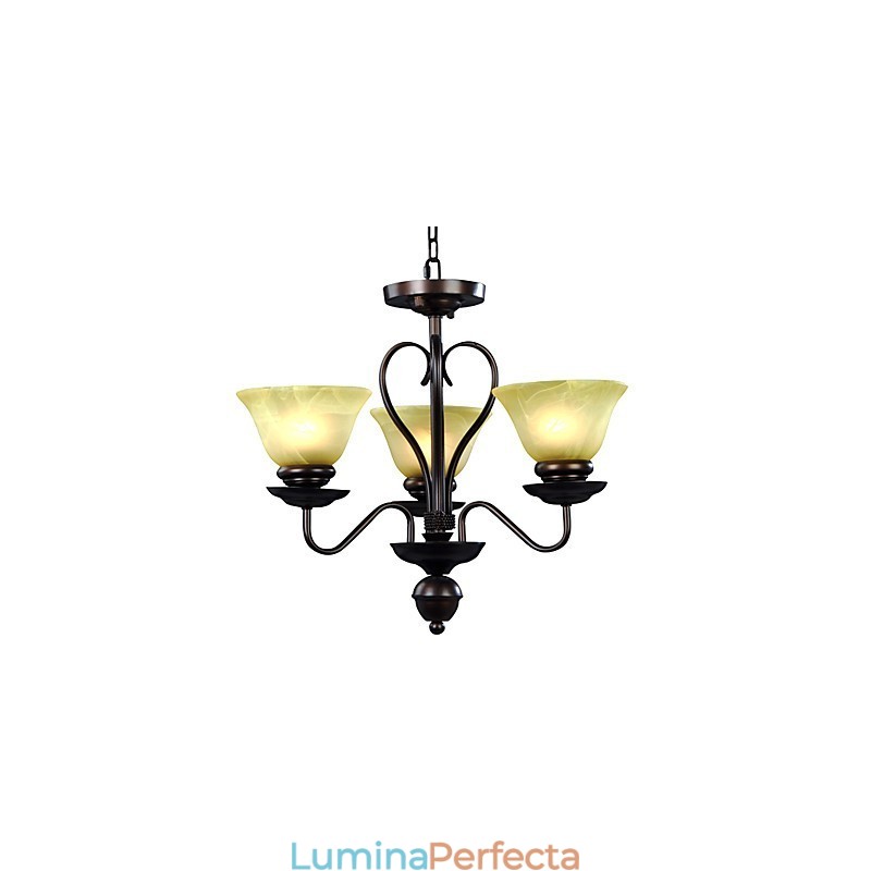 Candelabru de sticla cu 3 lumini