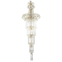 Candelabru de cristal cu pandantiv lung elegant