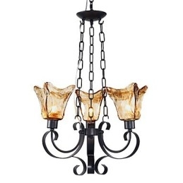 Candelabru din metal cu pictură clasică tradițională