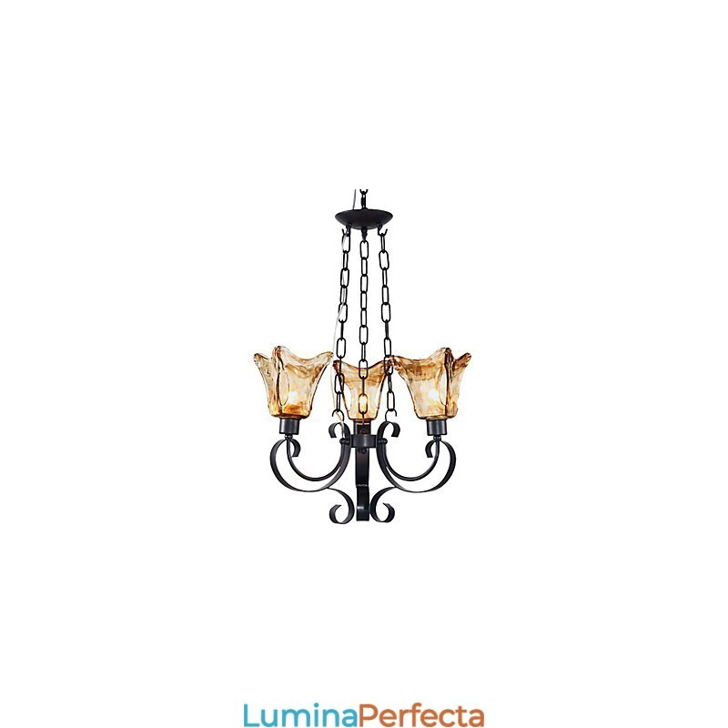 Candelabru din metal cu pictură clasică tradițională