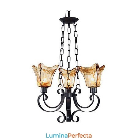 Candelabru din metal cu pictură clasică tradițională Candelabru din metal cu pictură clasică tradițională