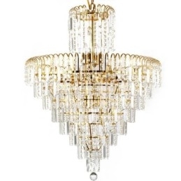 Candelabru conic modern, elegant, cu pandantiv din cristal