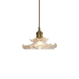 Lampă suspendată din sticlă în stil japonez Lampă suspendată din sticlă Lotus