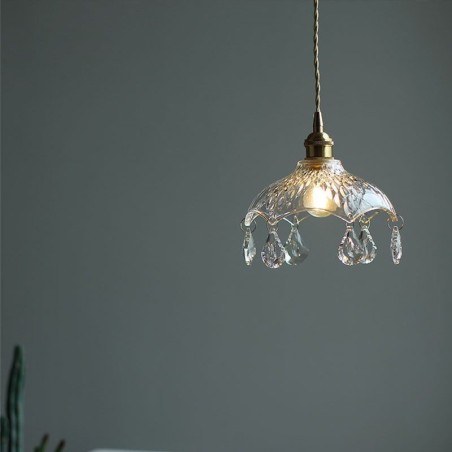 Lampă suspendată modernă, minimalistă, din sticlă Lampă suspendată modernă, minimalistă, din sticlă