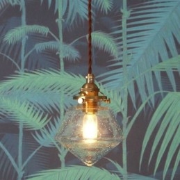 1 Lumină Diamond Glass Pendant Lampă Bubble Glass