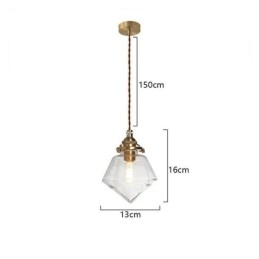 1 Lumină Diamond Glass Pendant Lampă Bubble Glass