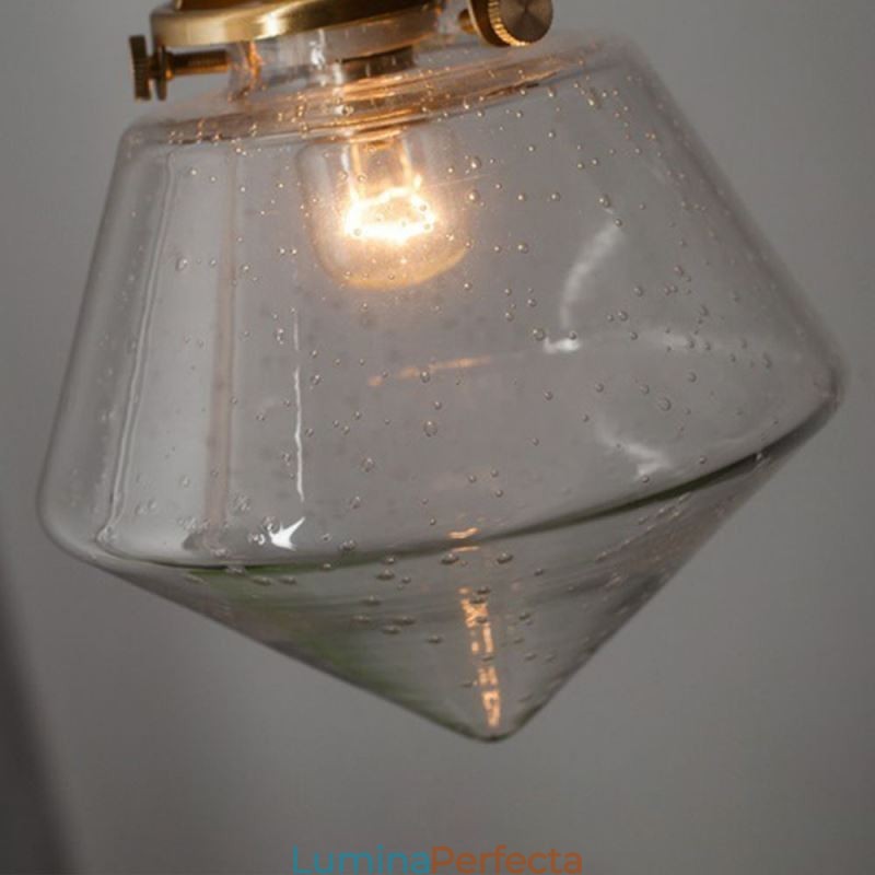1 Lumină Diamond Glass Pendant Lampă Bubble Glass