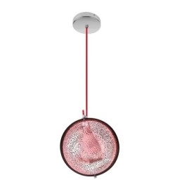 Lampă suspendată modernă din aur roz Abajur din sticlă pe jumătate rotundă Lumină decorativă Cafe