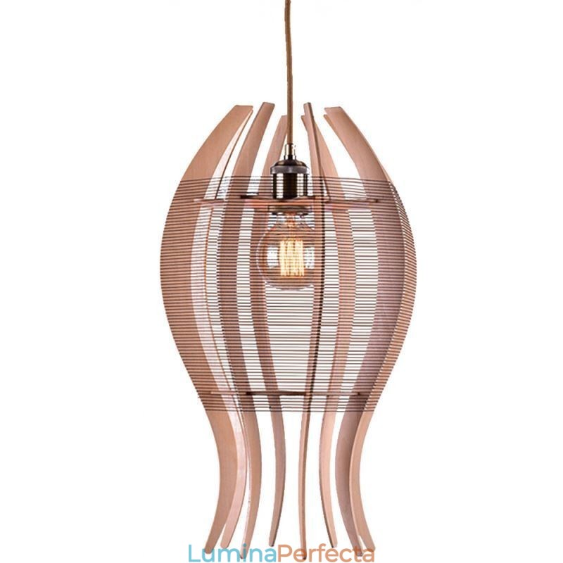 Lampă suspendată DIY Nordic Wood Fish