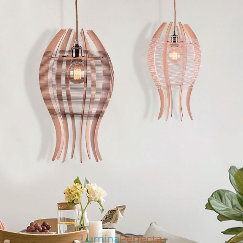 Lampă suspendată DIY Nordic Wood Fish