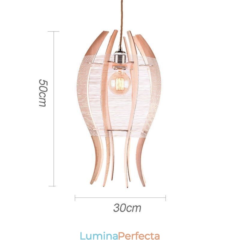 Lampă suspendată DIY Nordic Wood Fish