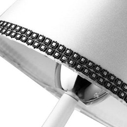 Candelabru contemporan modern din metal cromat din cristal