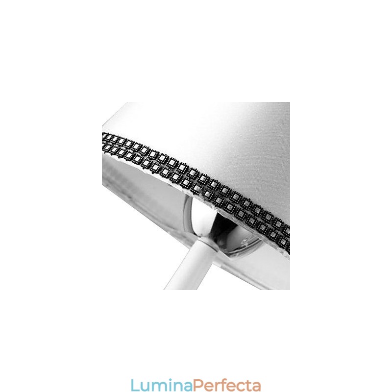 Candelabru contemporan modern din metal cromat din cristal