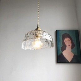 Plafoniera neregulată din sticlă din alamă Hammer