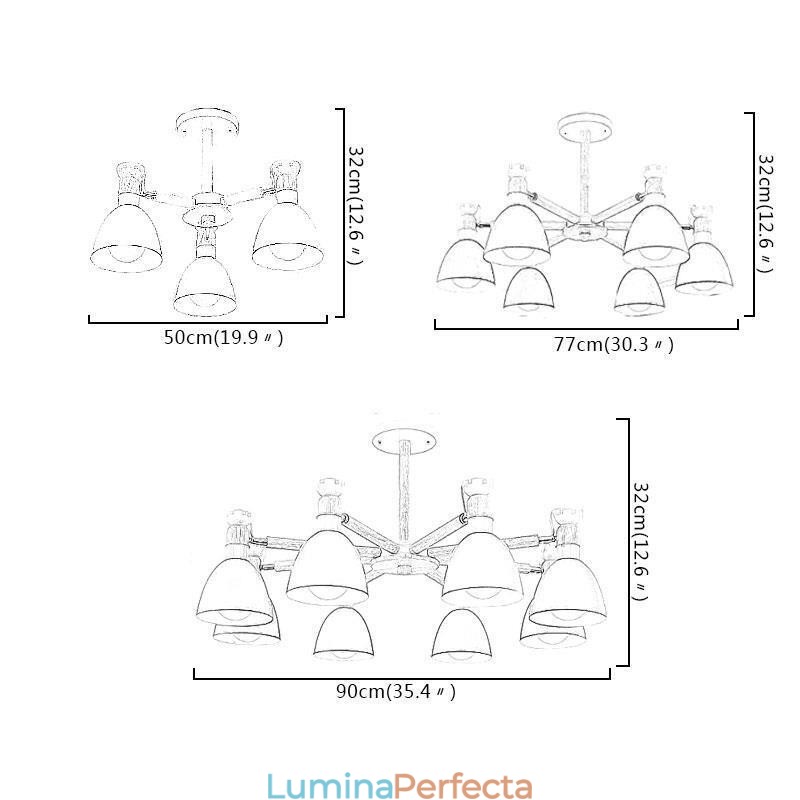 Candelabru creativ din lemn nordic Macaron