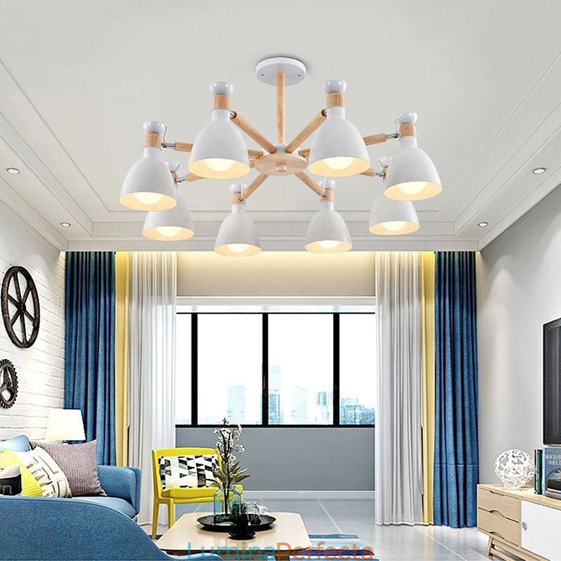 Candelabru creativ din lemn nordic Macaron