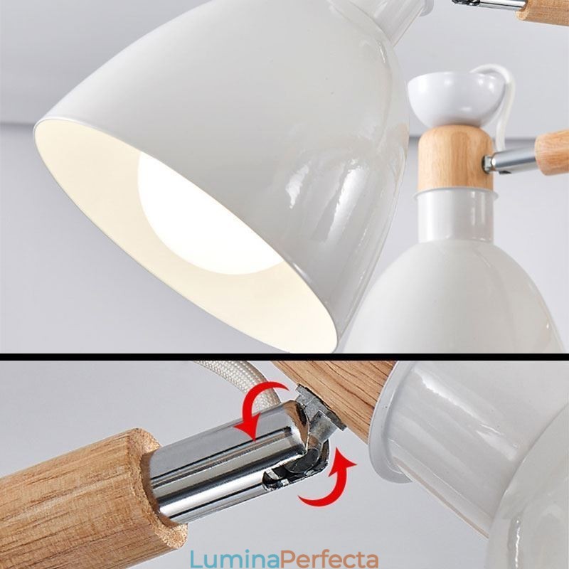 Candelabru creativ din lemn nordic Macaron
