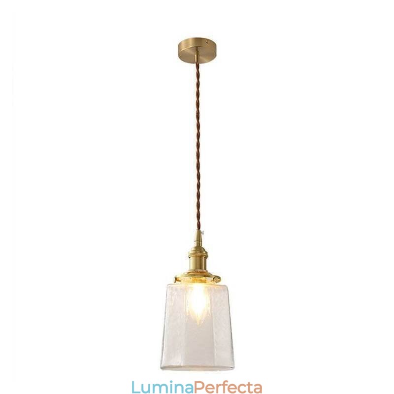 Plafoniera decorativă modernă, minimalistă, din sticlă