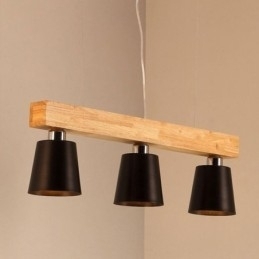 Candelabru Nordic din Lemn Cafenea Unică Dreptă