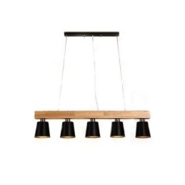 Candelabru Nordic din Lemn Cafenea Unică Dreptă