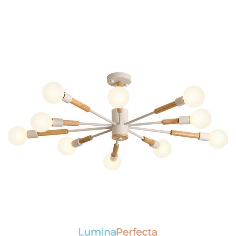 Lampă de suspendare nordică Creative Magic Bean Log Pendant Lampă