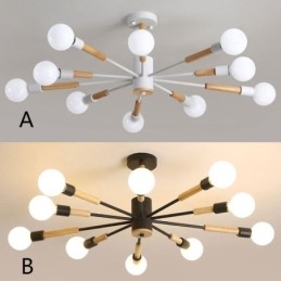 Lampă de suspendare nordică Creative Magic Bean Log Pendant Lampă