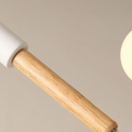 Lampă de suspendare nordică Creative Magic Bean Log Pendant Lampă