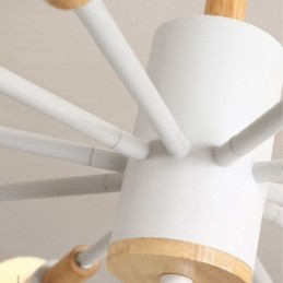 Lampă de suspendare nordică Creative Magic Bean Log Pendant Lampă