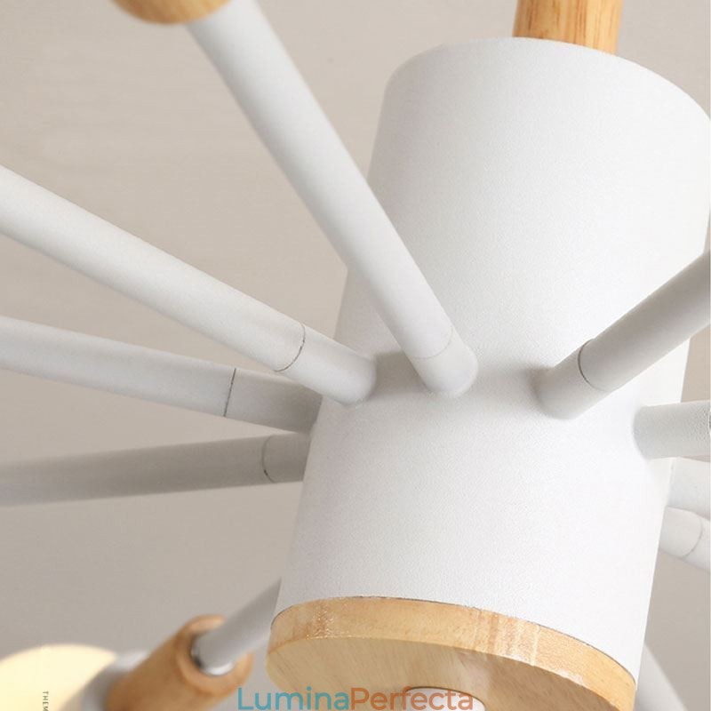 Lampă de suspendare nordică Creative Magic Bean Log Pendant Lampă