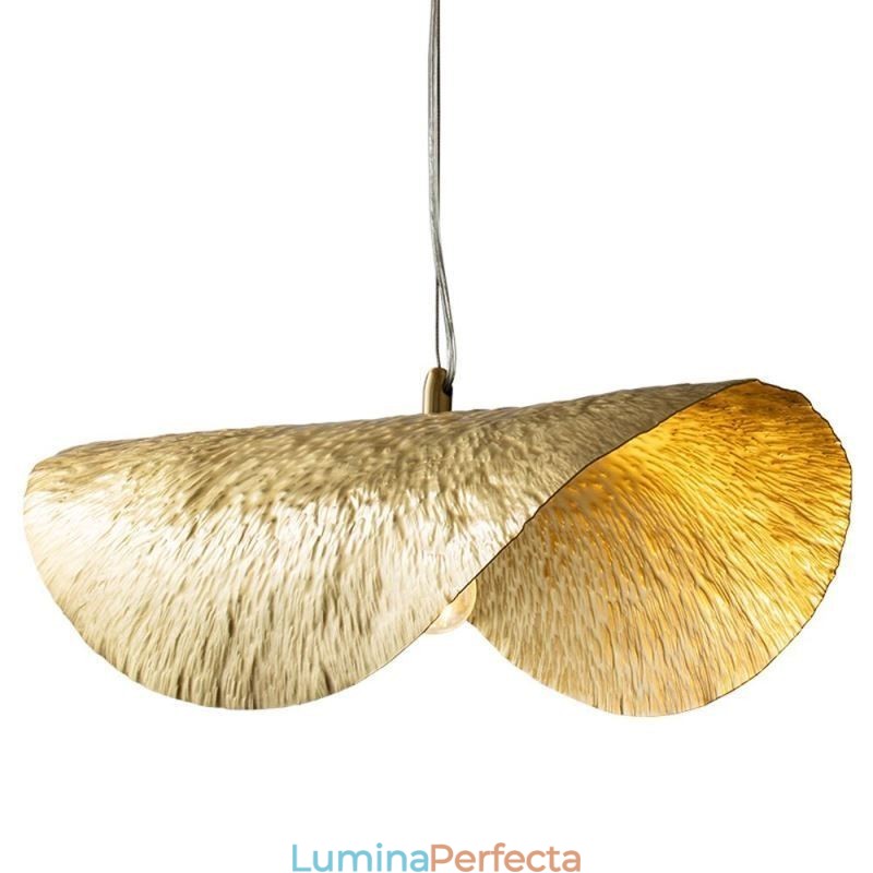 Plafoniera din alamă, modernă, minimalistă, frunze de lotus
