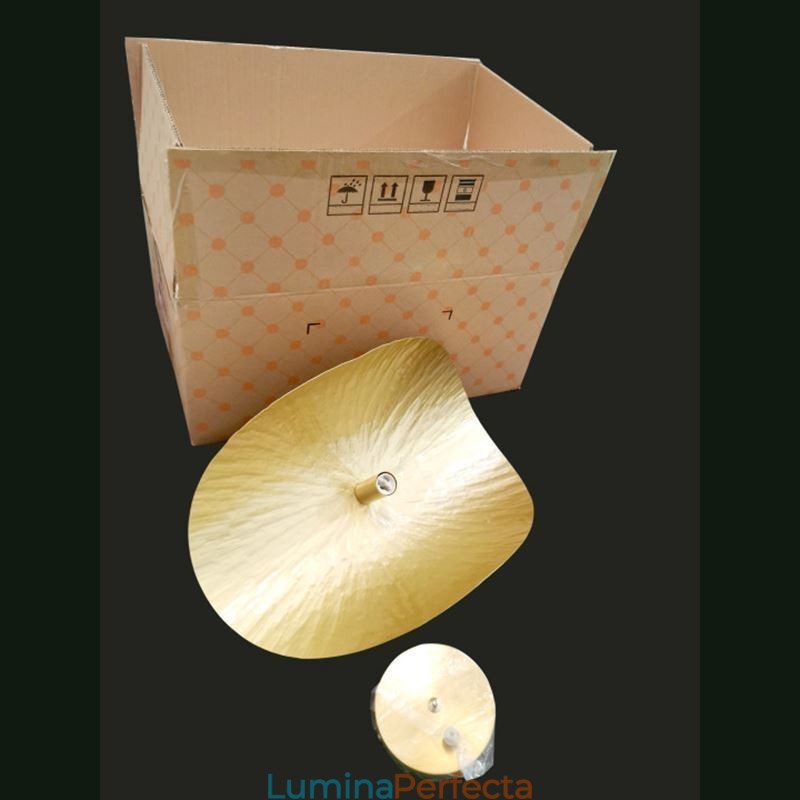 Plafoniera din alamă, modernă, minimalistă, frunze de lotus