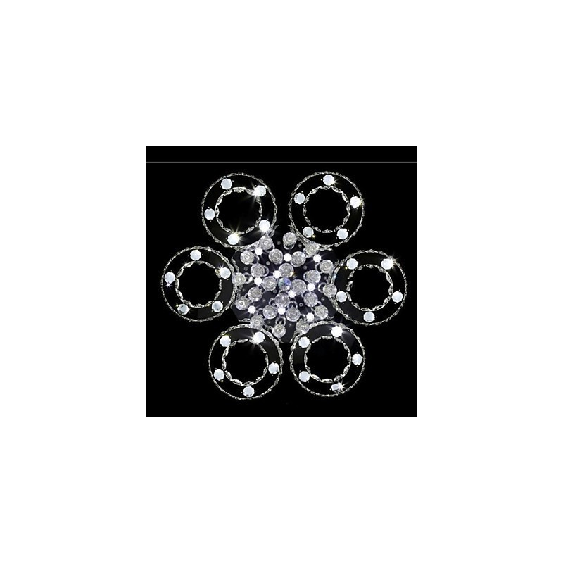 Montaj încastrat din metal cromat din cristal modern contemporan