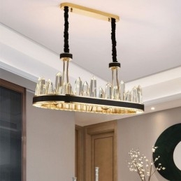 Plafoniera contemporană din cristal Plafoniera din cristal