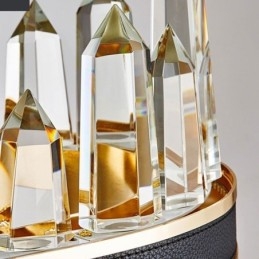 Plafoniera contemporană din cristal Plafoniera din cristal