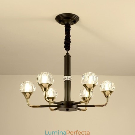 Lampă modernă din cristal Candelabru elegant din cristal Lampă modernă din cristal Candelabru elegant din cristal