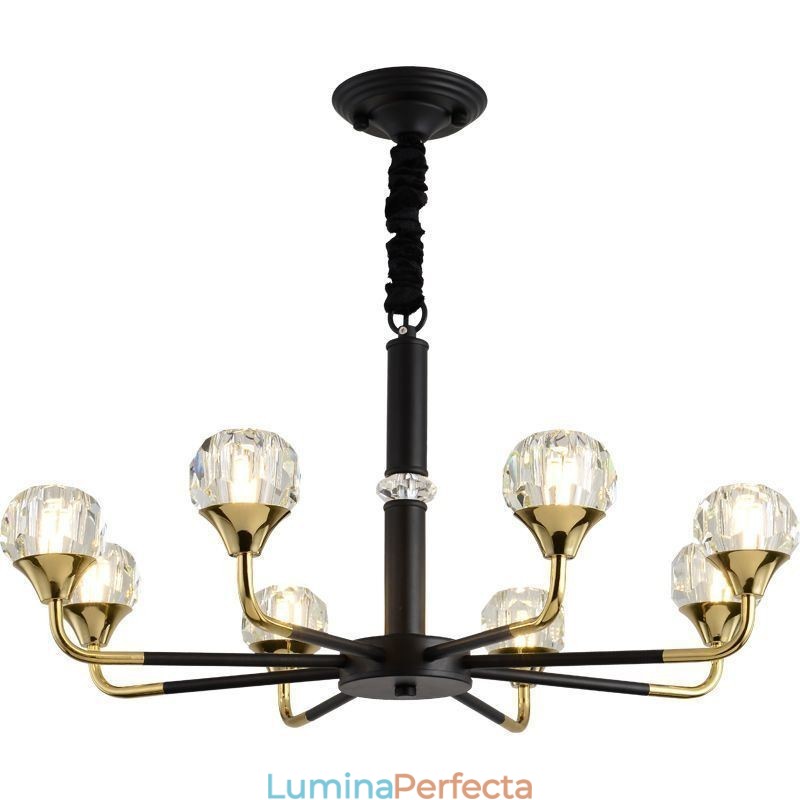 Lampă modernă din cristal Candelabru elegant din cristal